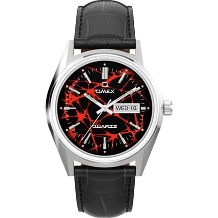 Timex Reissue TW2Y55700 Horloge - Leer - Zwart - Ø 38 mm