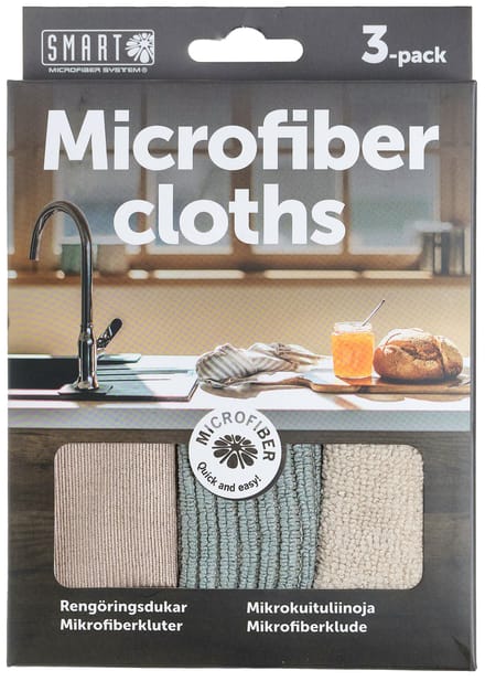 SMART Universal Microfiber Cloths 3 st