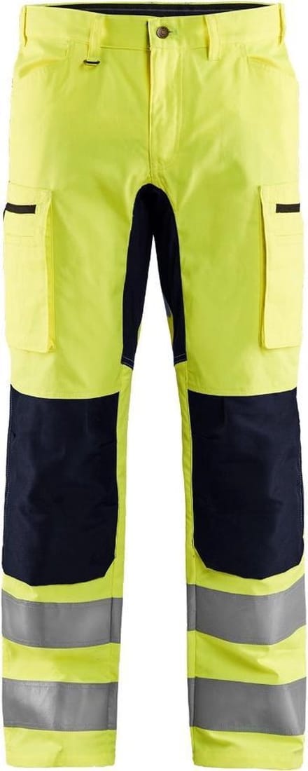 Blaklader High Vis broek met stretch 1585-1811 - High Vis Geel/Zwart - D112