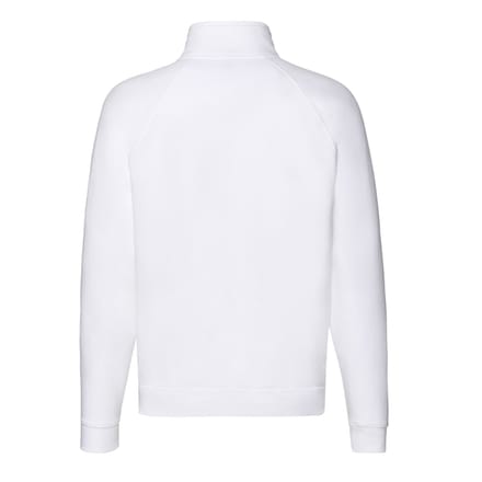 Fruit of the Loom Heren Premium Sweatshirt met Ritssluiting (Wit)