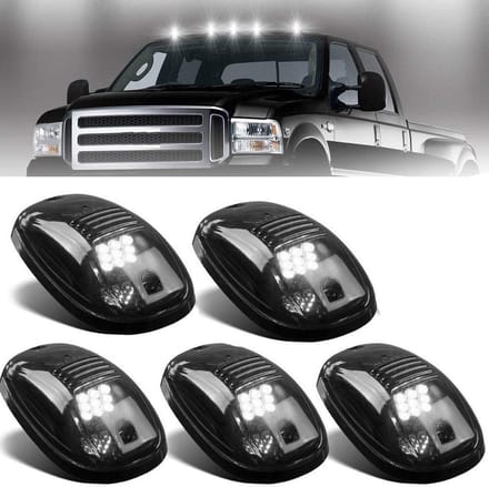 5x Smoke LED Cabine Marker Verlichting Wit Daklampen voor Pick-up Trucks