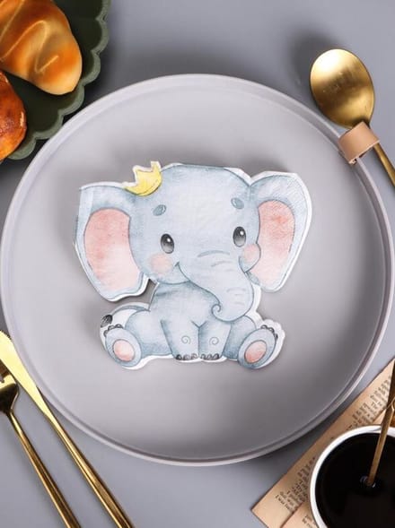 20 stuks servetten olifant