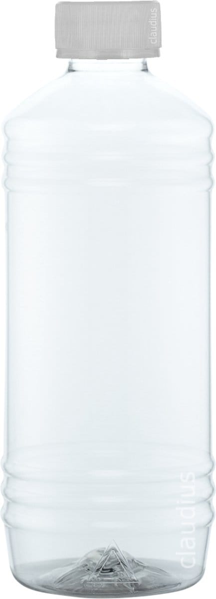 Lege Plastic Fles 500 ml Transparant - met verzegeldop - set van 10 stuks - navulbaar - leeg