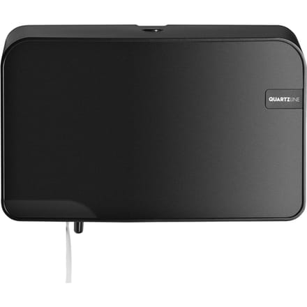 Quartz Black compact en traditioneel Duo Toiletrolhouder (441052)