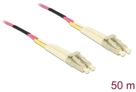 Delock Cable Optical Fibre LC Duplex Multi-mode OM4 50 m