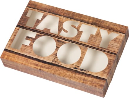 Cateringdoos Tastyfood karton 357x247x80mm bruin 100 stuks