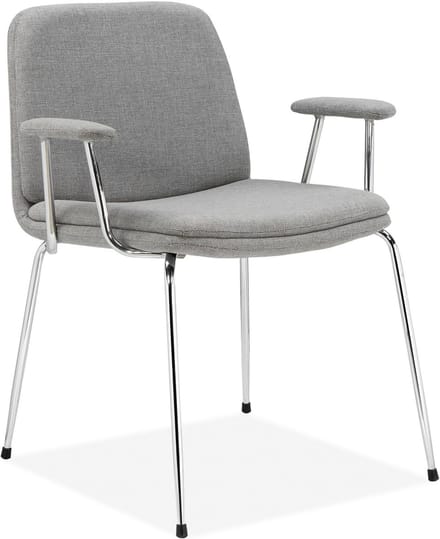 Heine-Eetstoel - Set van 2 - Zwart Stof
