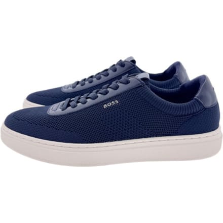 Low top sneakers met echt leer-garnering model 'Kieran_Tenn_knal'