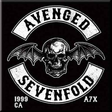 Avenged Sevenfold - Deathbat Crest - Koelkast magneet - 7.5 x 7.5 cm