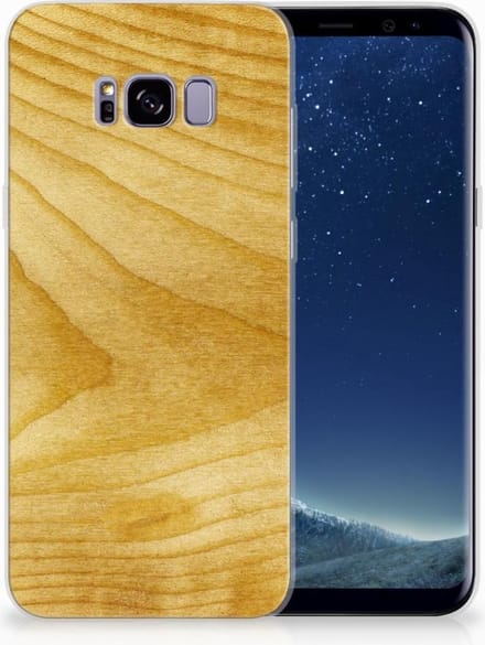 Samsung Galaxy S8 Plus Bumper Hoesje Licht Hout