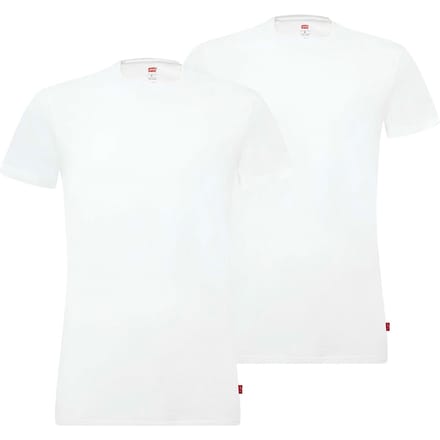 Levi's T-shirt Ronde Hals Wit 2Pack - Maat S - Heren - Basic T-shirt
