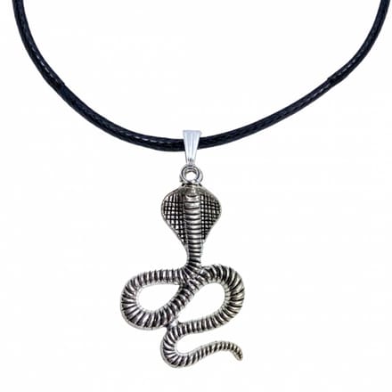 Slang Cobra zilverkleur 45 cm - Charme Bijoux
