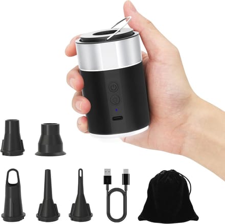 Draadloze Luchtbedpomp met 3-in-1 Functies en LED Verlichting