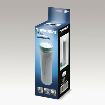 Tiross TS1857 - Oplaadbare LED Zaklamp - 1W - 1200mAh - Micro-USB