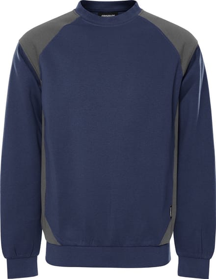Fristads Sweater 7148 GSM - Marineblauw/Grijs - M