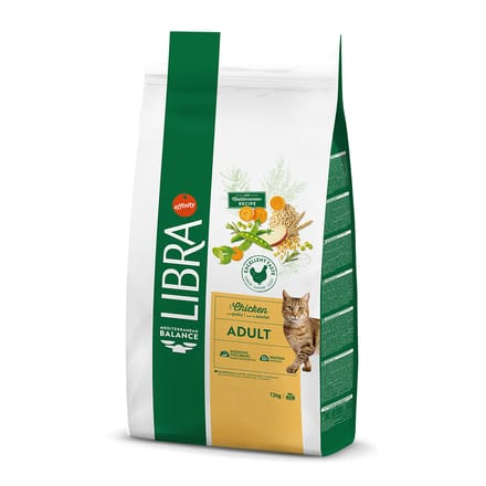 2x12kg Libra volwassen kattenvoer met kip en rijst