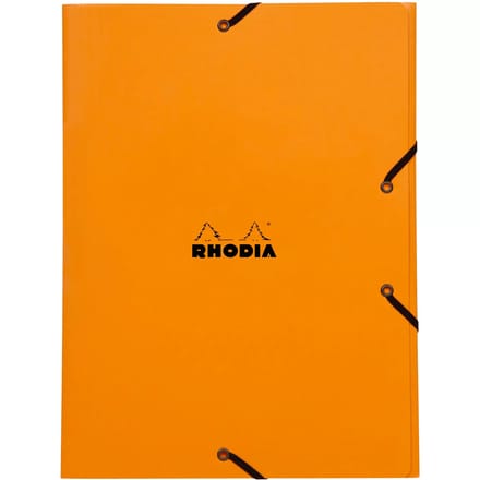 Elastische map met 3 flappen Rhodia