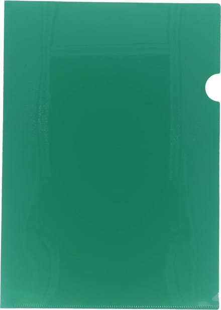 Exiton L-mappen - A4 - 180mµ - Transparant Groen - 100 Insteekhoezen