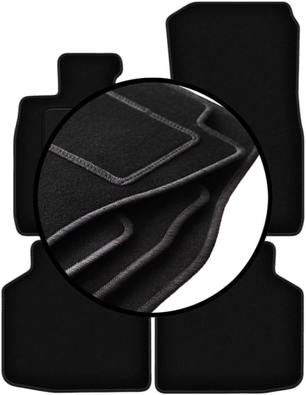 Complete set veloursmatten voor: BMW 7 F02 xDrive (2008-2015)