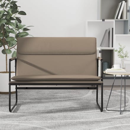 vidaXL - Bankje - 100x64x80 - cm - kunstleer - cappuccinokleurig