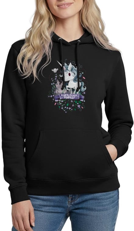 Harry Potter Eenhoorn Verboden Bos Hoodie Dames