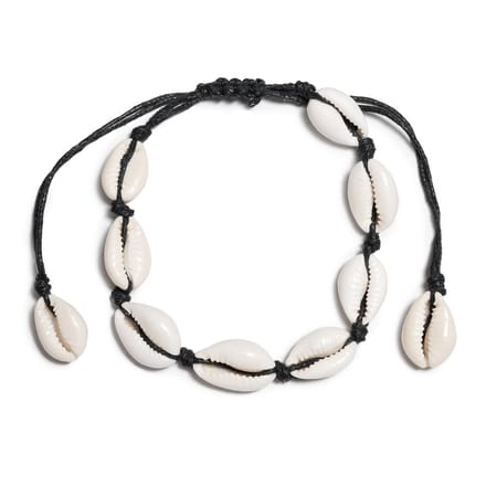 Lajetti - Schelpen Armbandje Verstelbaar Zwart