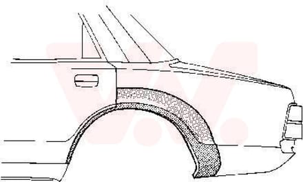 Van Wezel - ACHTER SCHERM VOOR VOLVO 240 1986-1992 ARC942052VWAN