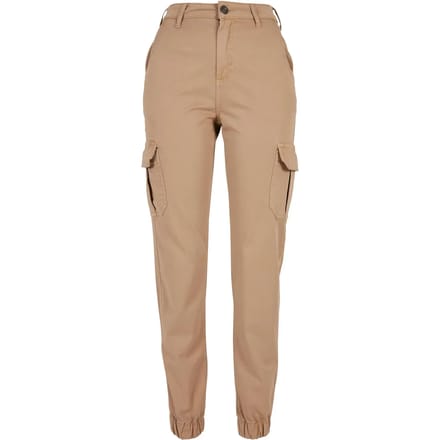 Urban Classics - High Waist Cargobroek - Taille, 29 inch - Beige