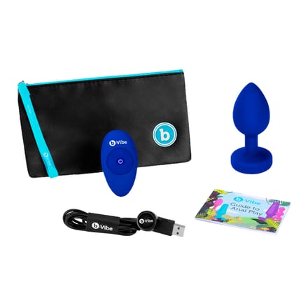 'Vibrating Jewel Plug - L/XL', 11,5 cm