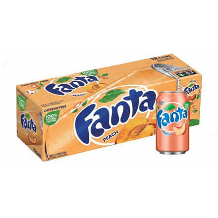 Fanta Perzik Frisdrank - 12 x 355 ml
