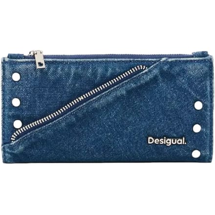 Desigual portemonnee Mone Centella Long Wallet Denim blauw