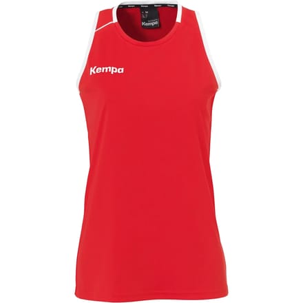 Kempa Player Tank Top Dames Rood-Wit Maat S