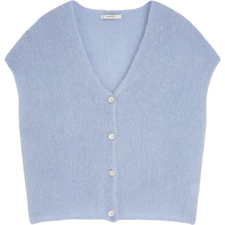 Summum Cardigan Sleevles Mohair Knit  Lichtblauw 7s7975-70058