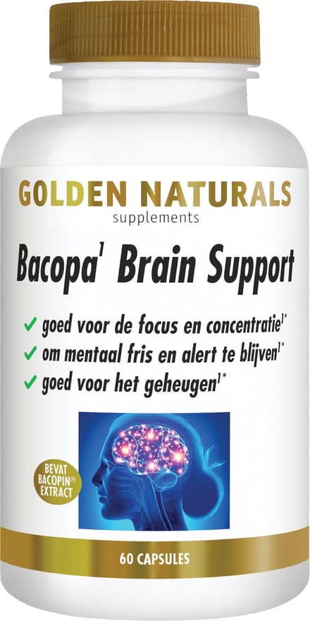 Golden Naturals Bacopa Brain Support (60 veganistische capsules)