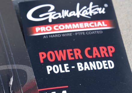 Gamakatsu Power Carp Pole Banded Barbless Onderlijnen H14 0.15mm 20cm