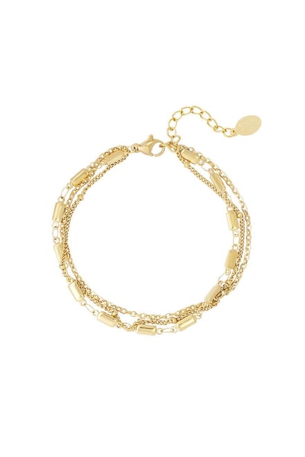 Driedubbele klassieke armband - Goud