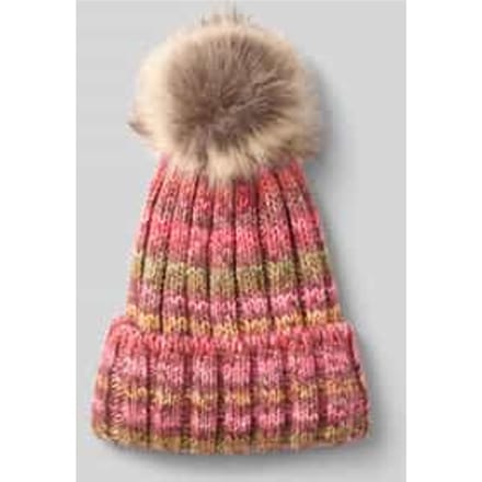 Gebreide muts met wol en pompon