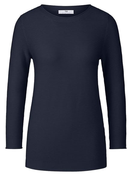 Trui ronde hals Van Peter Hahn blauw