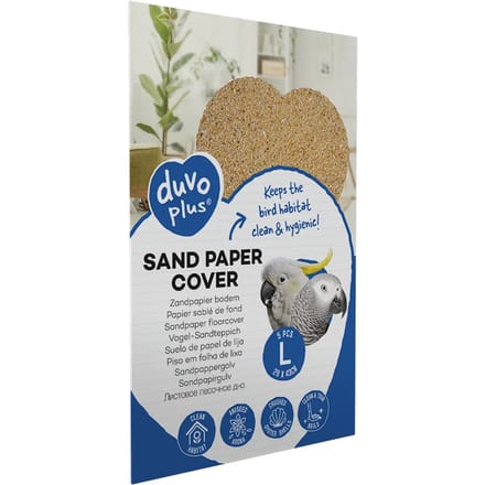 Duvoplus - Bodembedekking - Vogel - Zandpapier Bodem M - 6pcs - 25x40cm - 6st