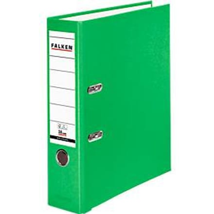 Falken PP color ordner, A4, rugbreedte 80 mm, 20 stuks, lichtgroen