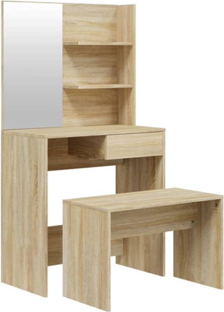 vidaXL - Kaptafelset - 74,5x40x141 - cm - sonoma - eikenkleurig
