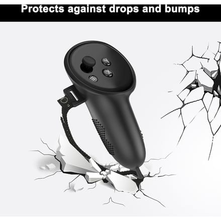 Couvre-poignée de contrôleur avec dragonne réglable anti-perte Compatible pour les accessoires Quest 3 violet