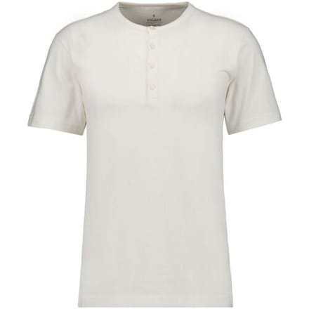 Ragman T-Shirt Serafino Round Neck Uni Pima Cotton Ecru / male