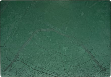 Place Maps Placemat Skyline Berlijn - Fernsehturm - Kunstleer - Champagne - 1 Stuk