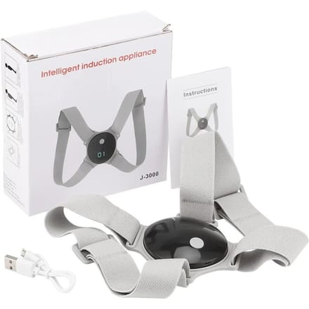 Smart Back Houding Corrector Trillingssensor Verstelbare Rug Schouder Houding Corrector Realtime Herinnering Volwassen Kind Gezondheid CN white