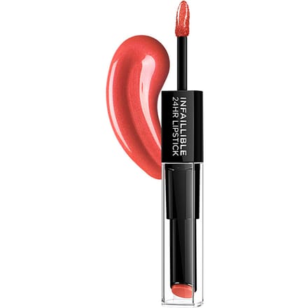 L'Oréal Paris Infaillible 24H Lipstick - Langhoudende 2-staps Lipstick met Vitamine E - 404 Corail Constant - Rood - 5.7ml