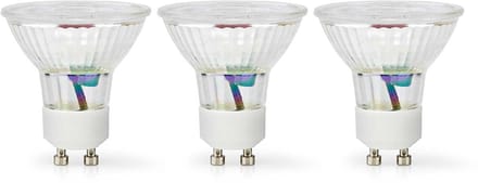 Nedis LED-Lamp GU10 - Spot - 4.5 W - 345 lm - 2700 - Warm Wit - Retrostijl - 3 Stuks