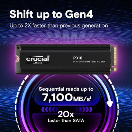 Crucial P310 4 TB M.2 PCI Express 4.0 NVMe