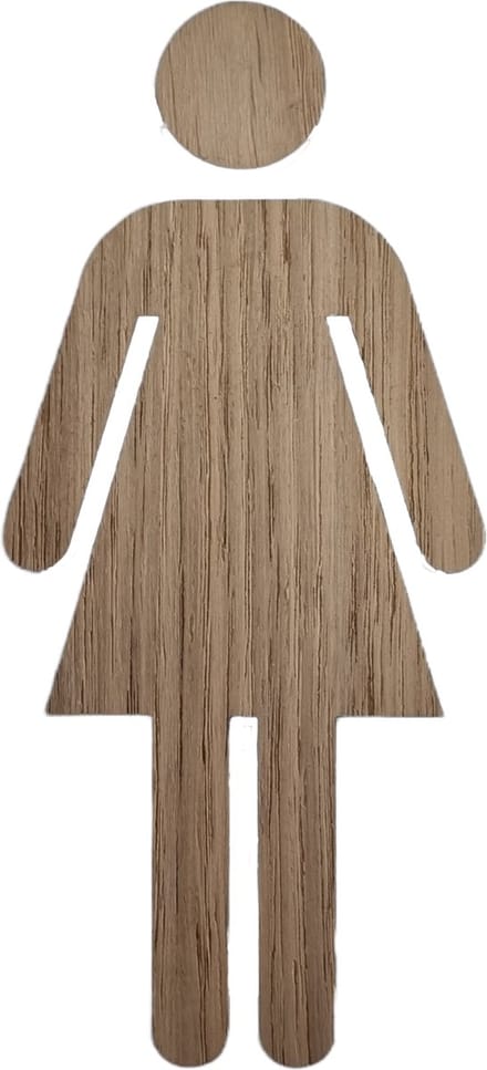 Toiletsilhouette vrouw