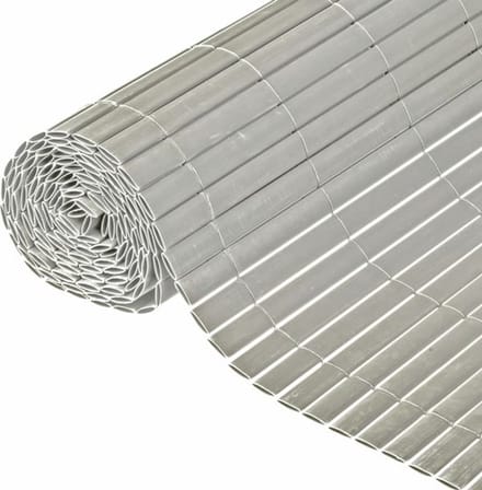 Nature - Tuinscherm - dubbelzijdig - 1 x 3m - PVC - wit - zeer goede afscherming